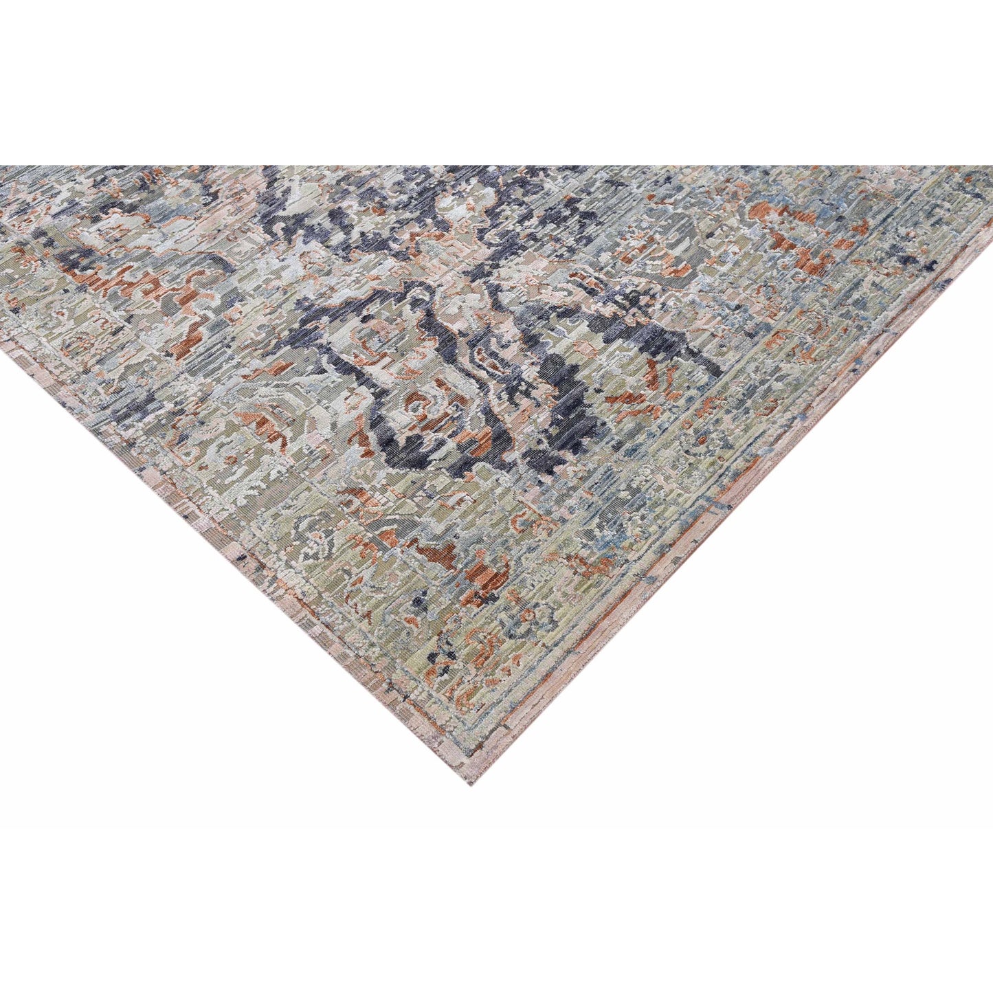 CANTERBURY SILK JPH03 LIGHT BLUE / RUST