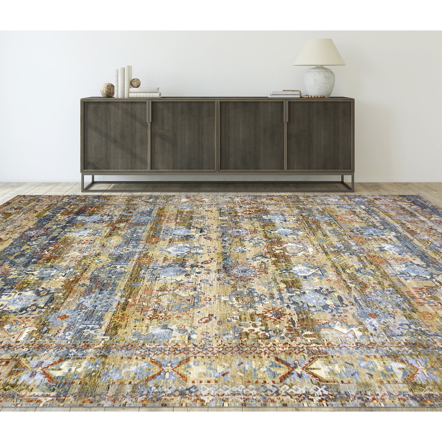 CANTERBURY SILK JPH07 BLUE / CAMEL