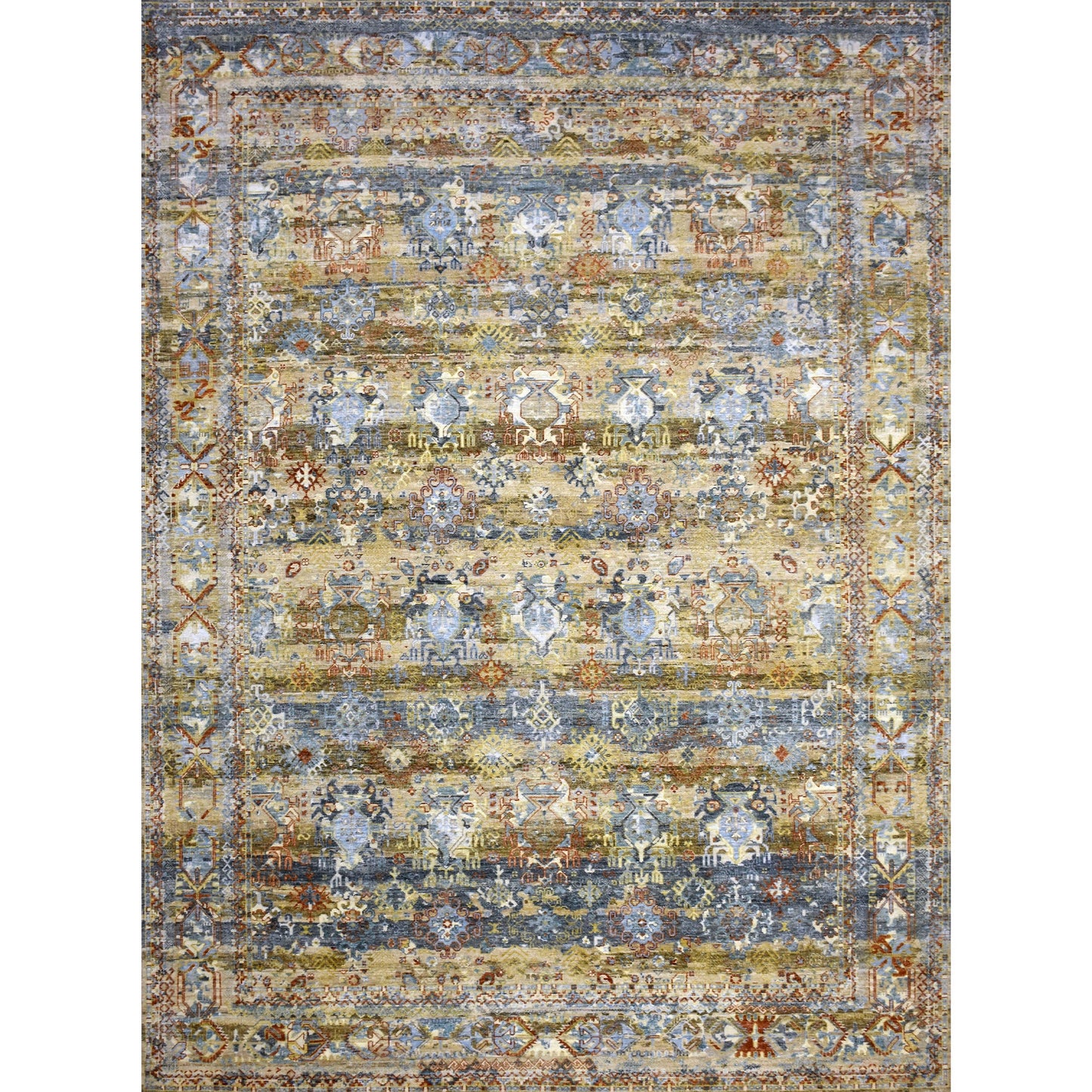 CANTERBURY SILK JPH07 BLUE / CAMEL