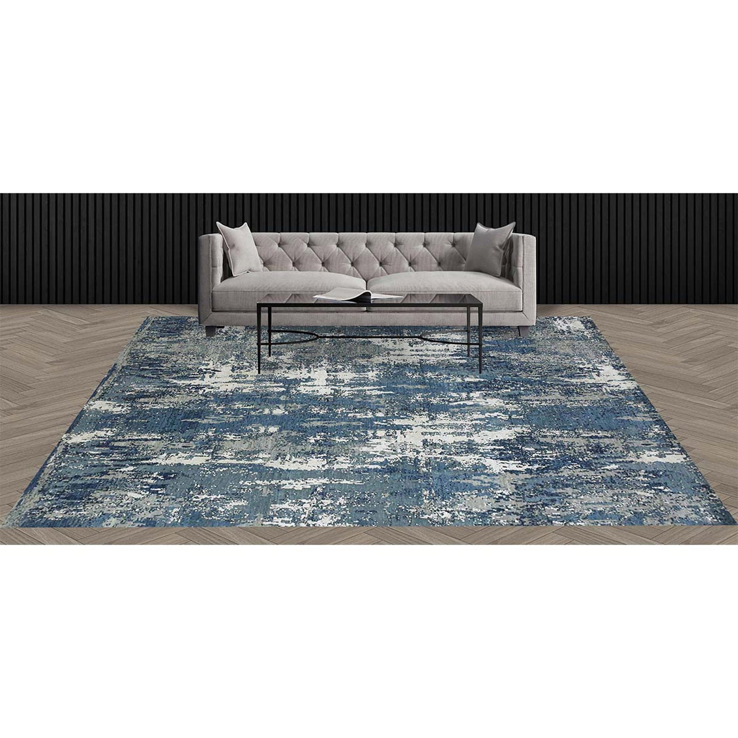 CANTERBURY SILK JPS38 SILVER / BLUE