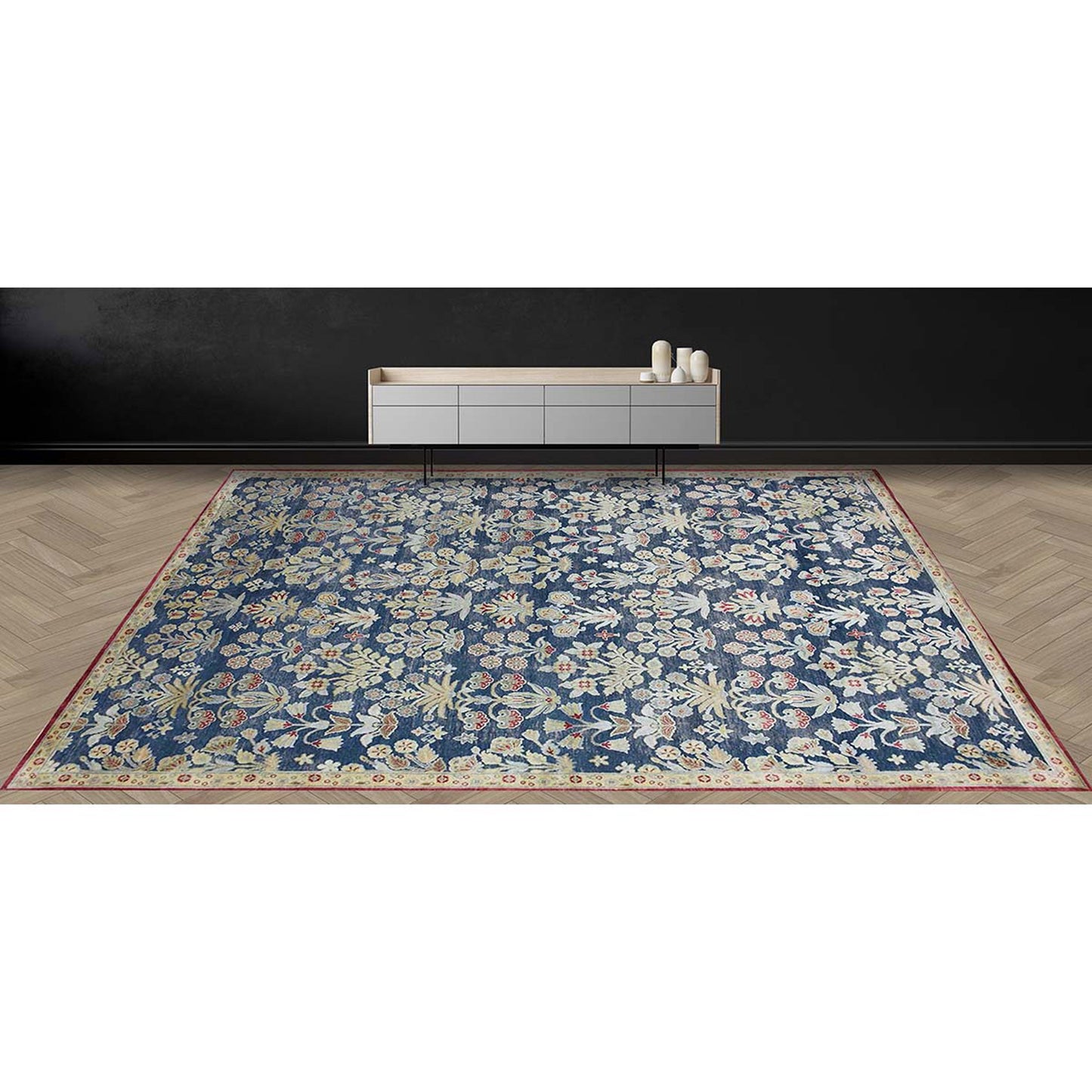 CANTERBURY SILK JPS69 BLUE / RUST