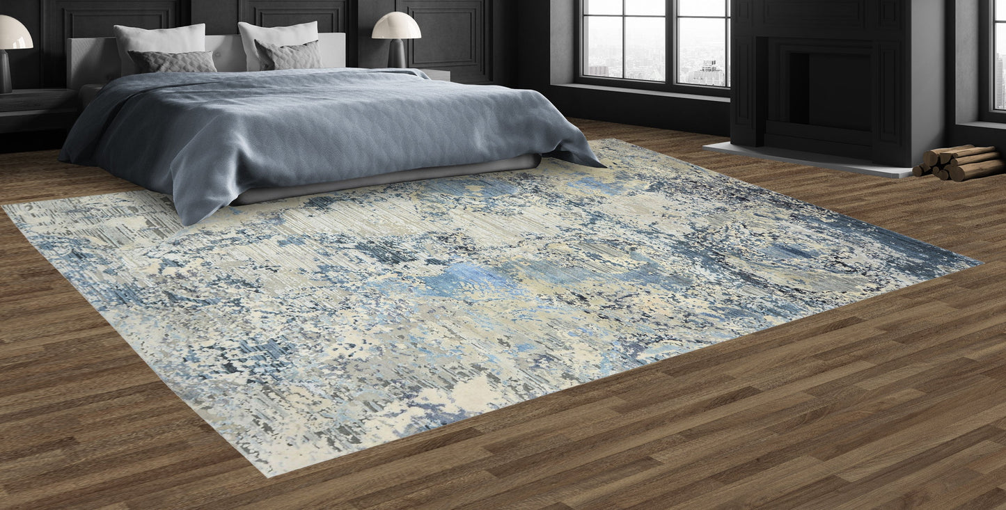 CANTERBURY SILK MIT22 IVORY / BLUE