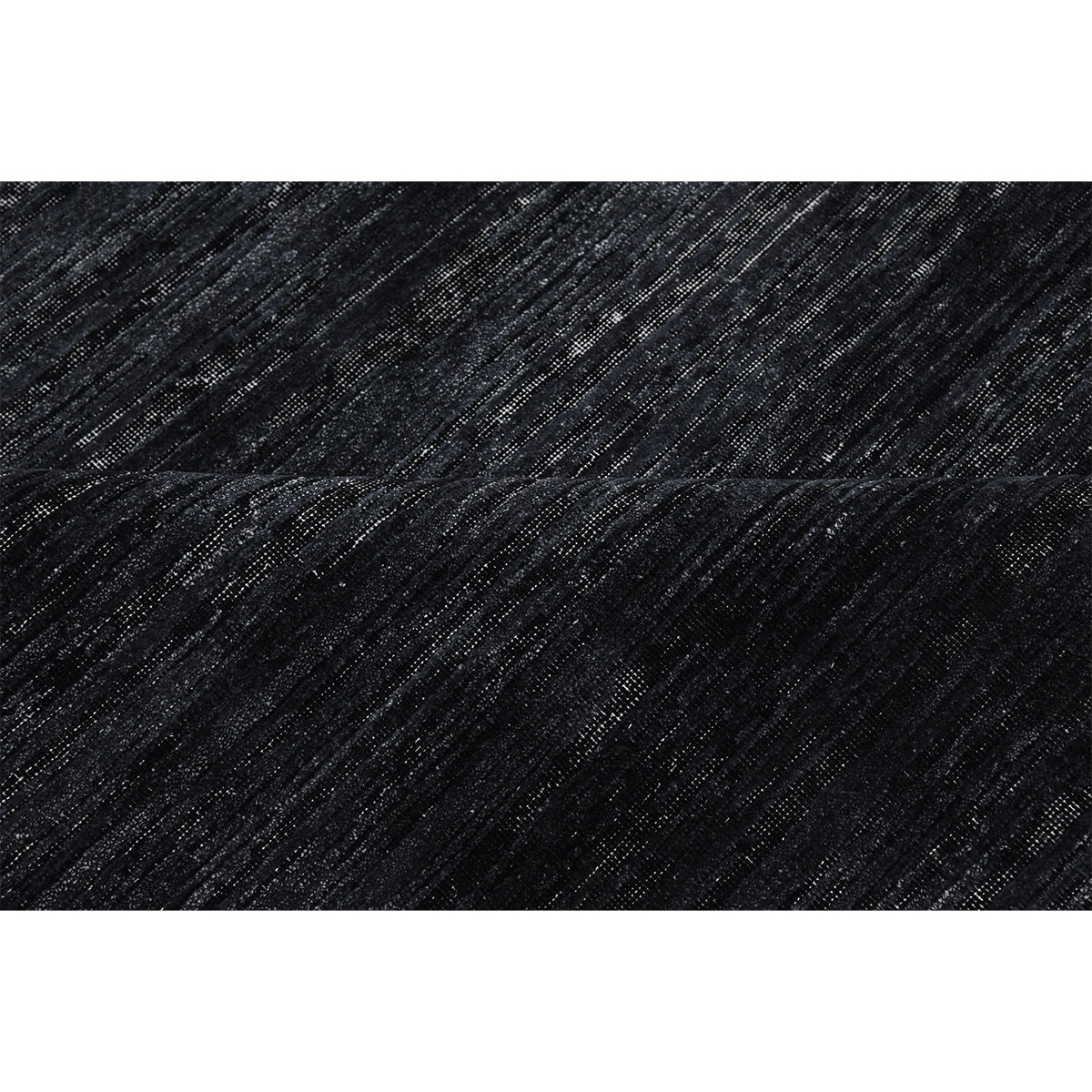 CANTERBURY SILK PLAIN CHARCOAL / BLACK