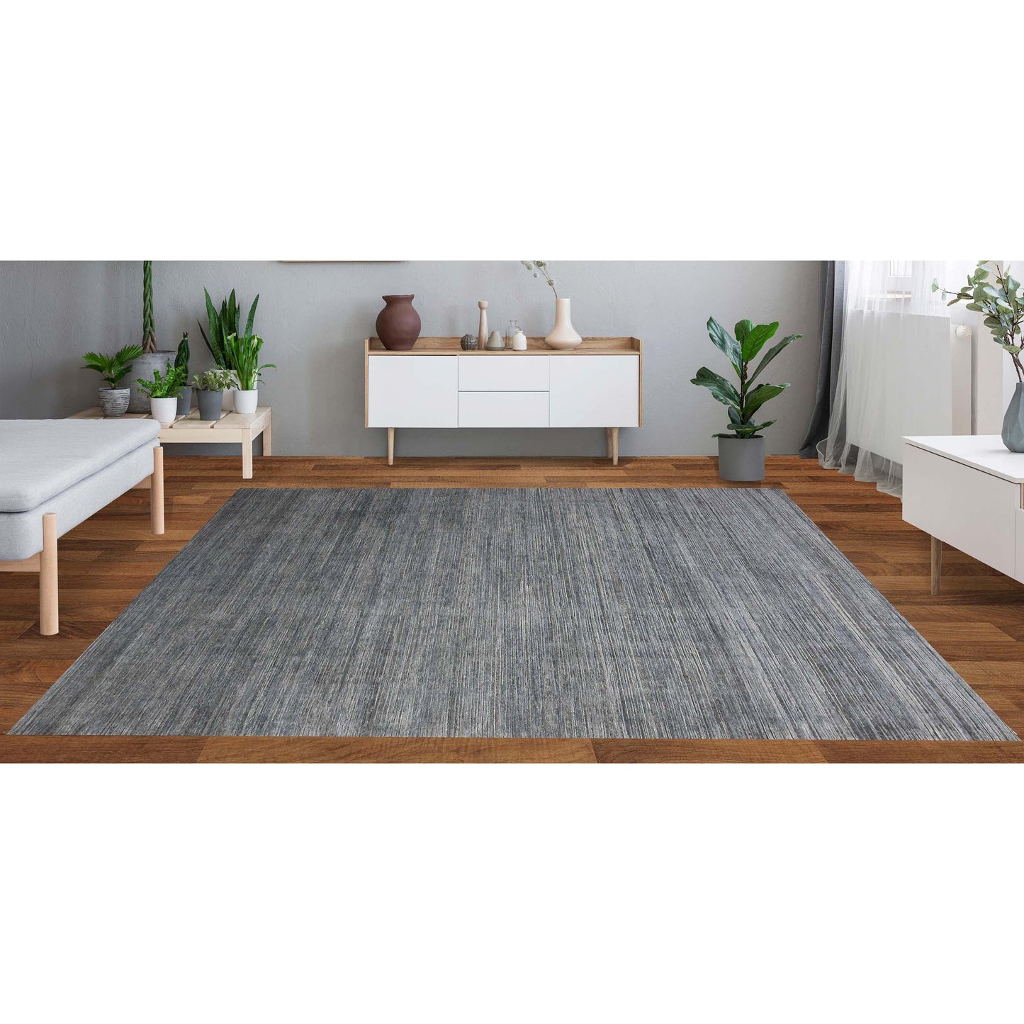 CANTERBURY SILK PLAIN DARK GREY