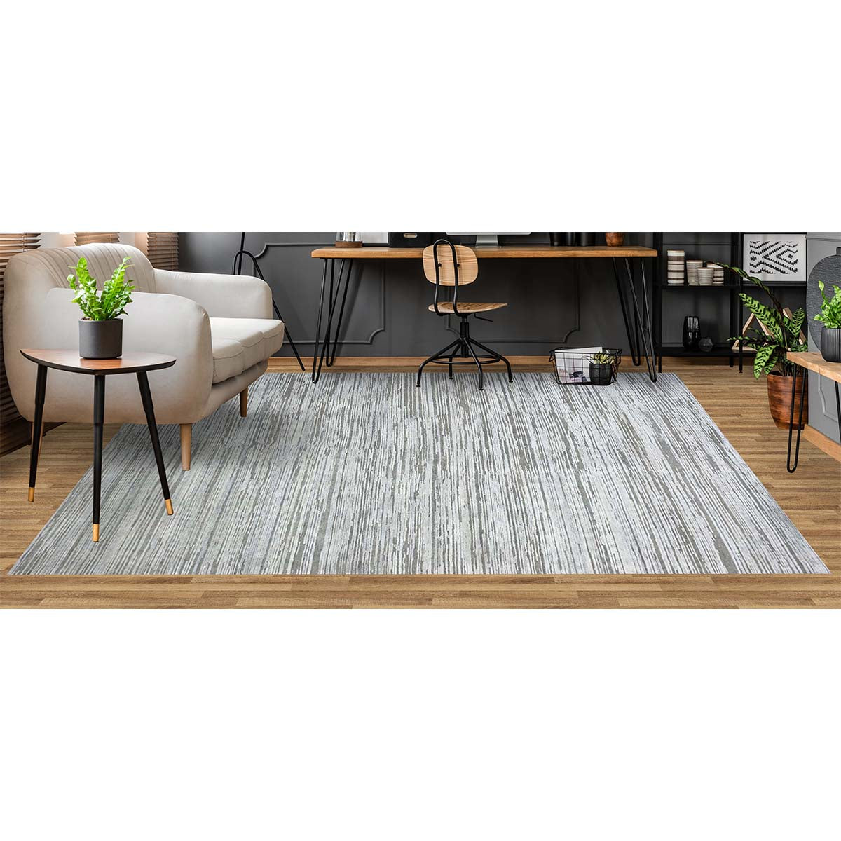 CANTERBURY SILK PLAIN GREY