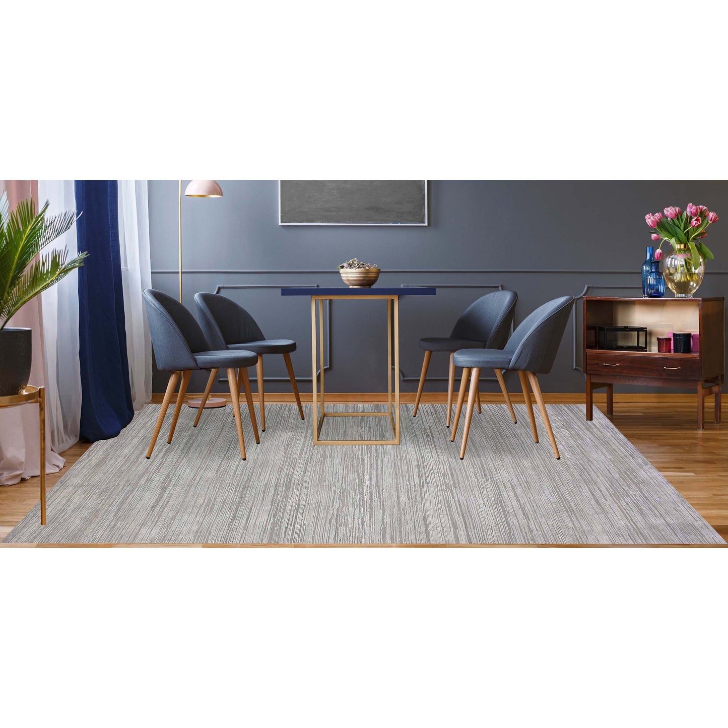 CANTERBURY SILK PLAIN LIGHT GREY