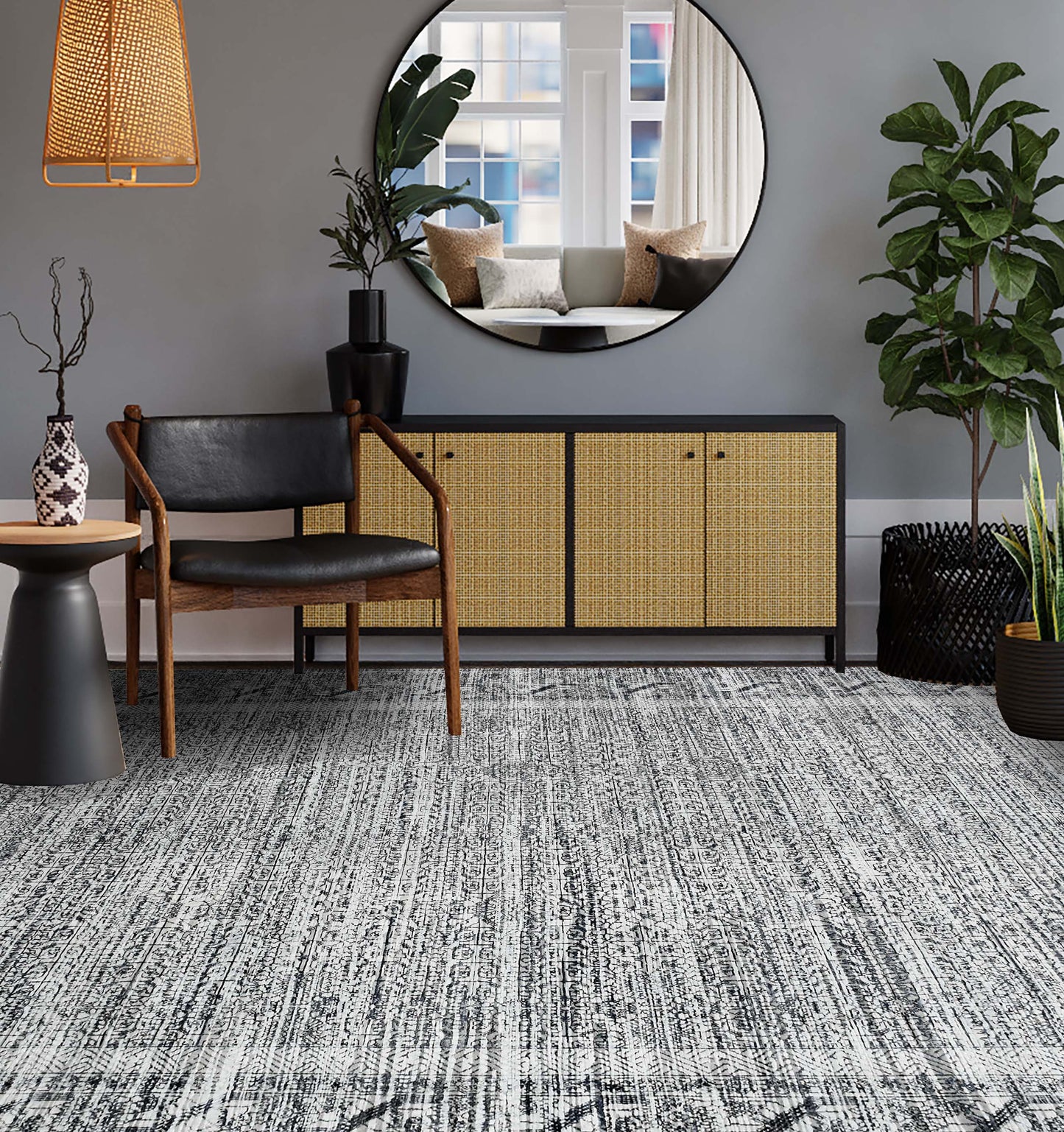 CANTERBURY SILK S145B SILVER / BLACK