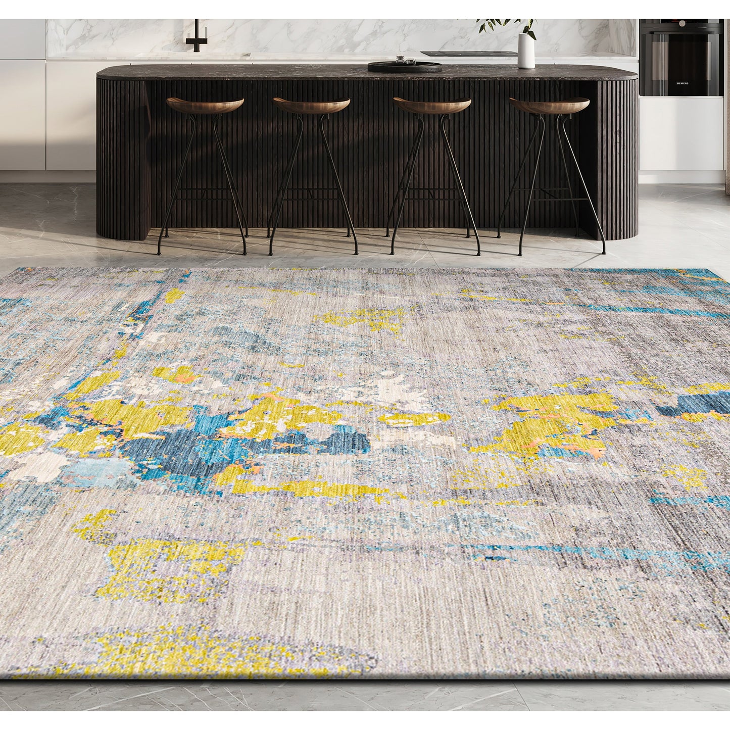 CANVAS ART II E1318 GREY / TURQUOISE