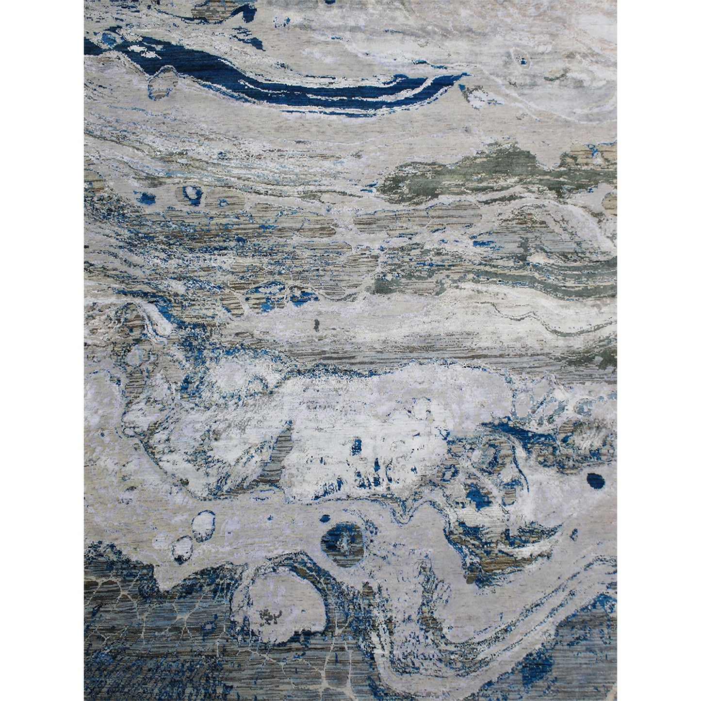 CANVAS ART II SH049 BLUE / GREY
