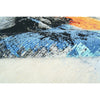 CANVAS ART W/ SILK 2395B BLUE