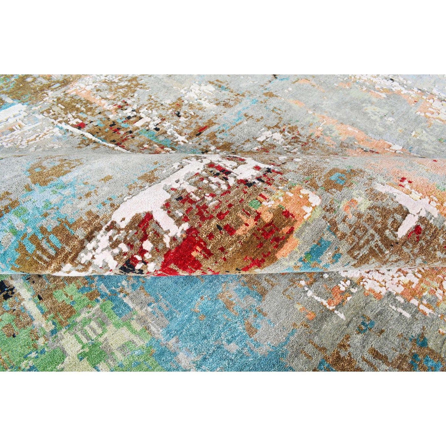 CANVAS ART W/ SILK 7278B MULTI