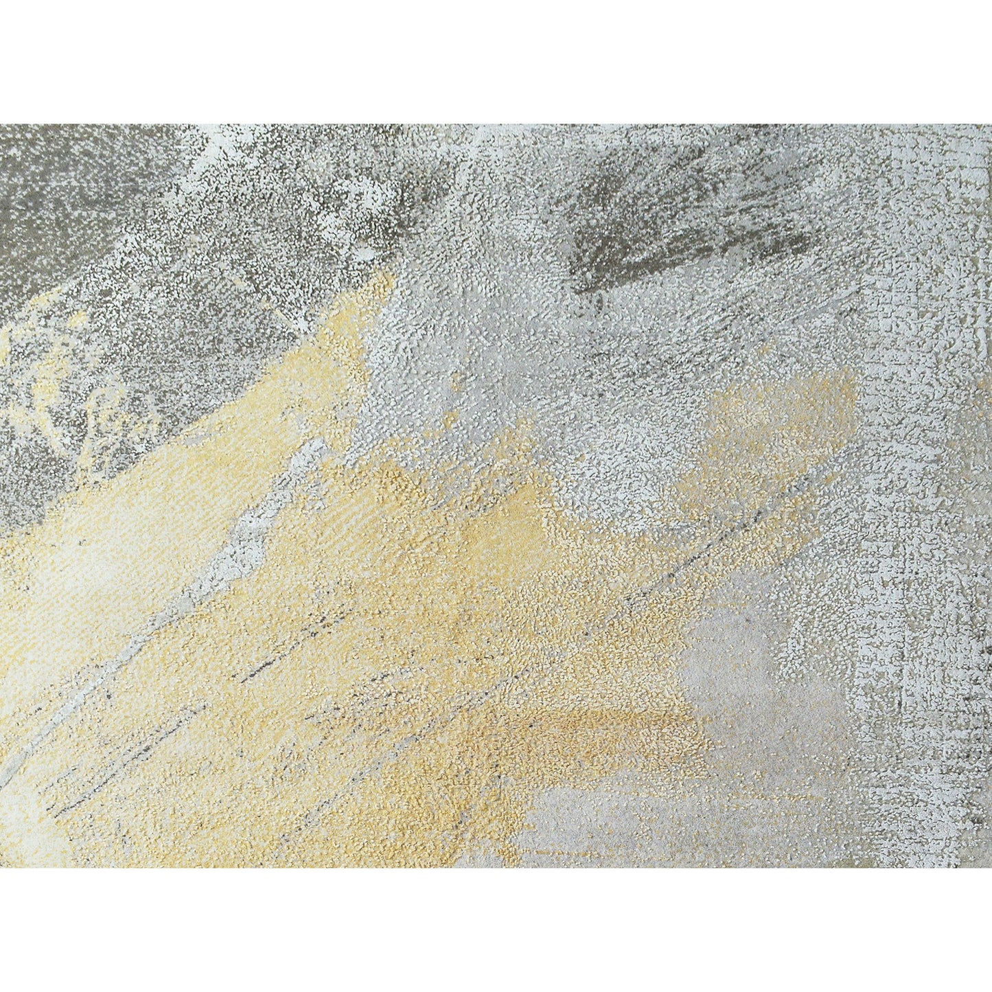CANVAS ART W/ SILK 9296A CHARCOAL / YELLOW