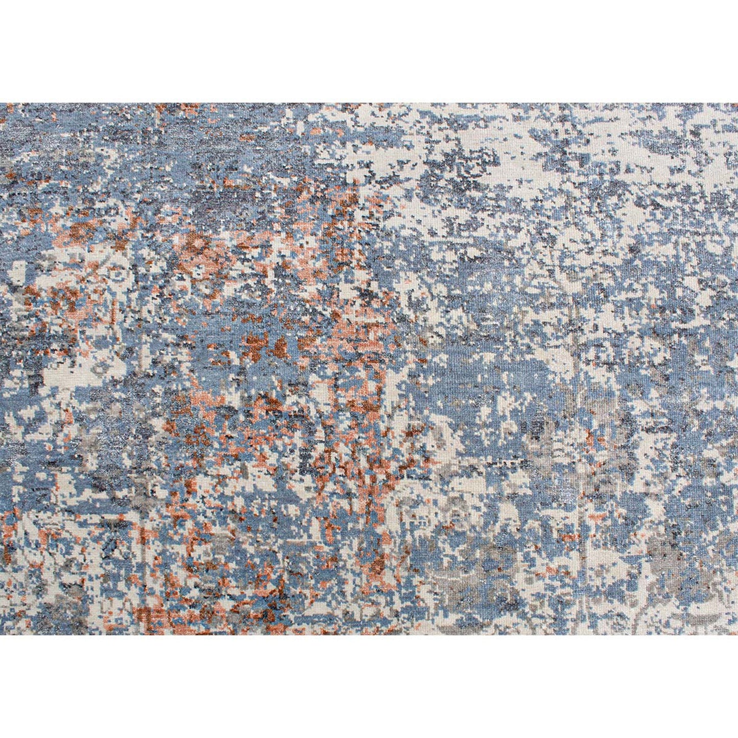 CANVAS ART W/ SILK B1924 SILVER / PEACH