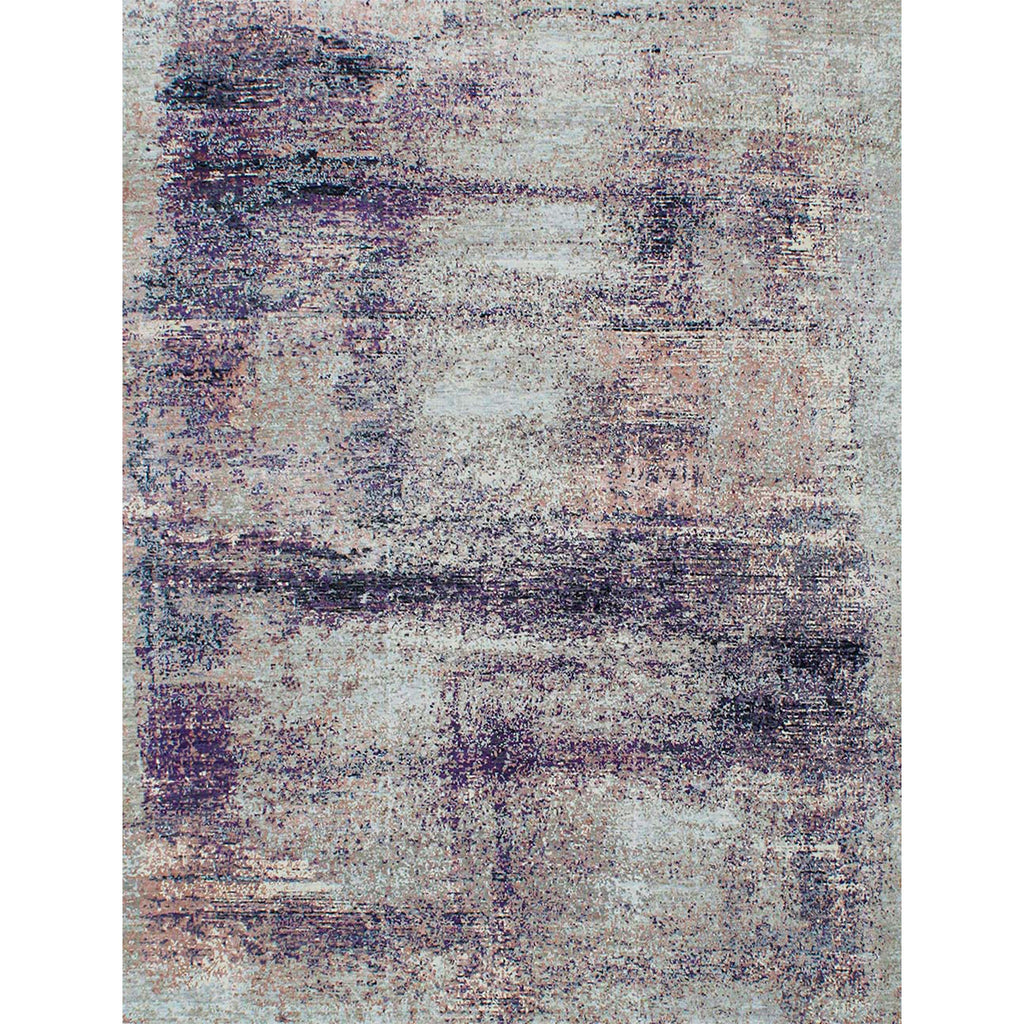 CANVAS ART W/ SILK B1942 SILVER / LILAC