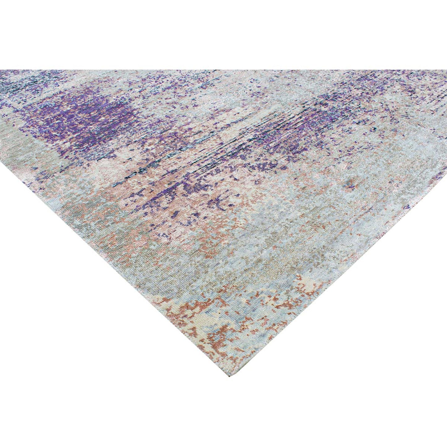 CANVAS ART W/ SILK B1942 SILVER / LILAC
