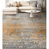 CANVAS ART W/ SILK B1945 TAUPE / RUST