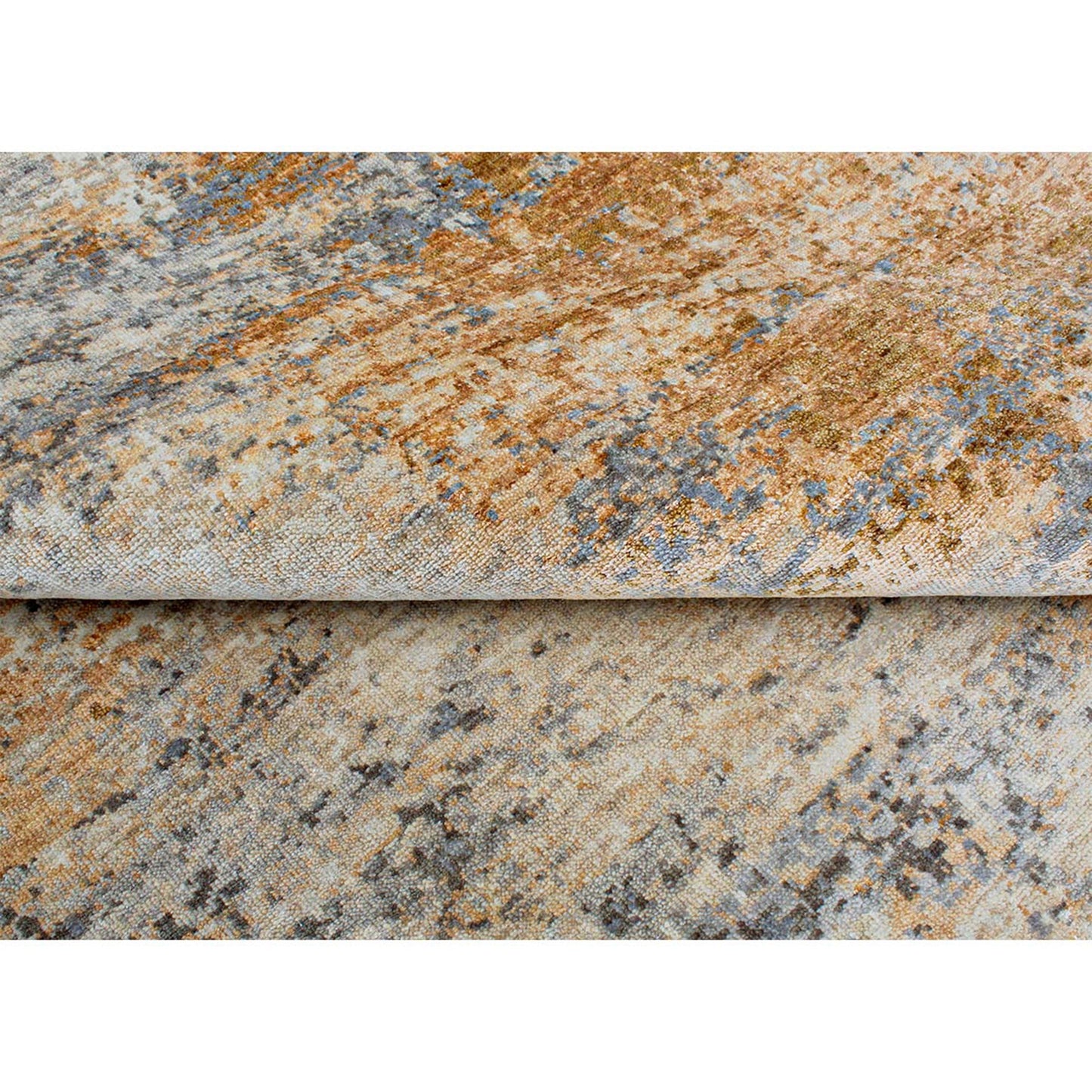 CANVAS ART W/ SILK B1945 TAUPE / RUST