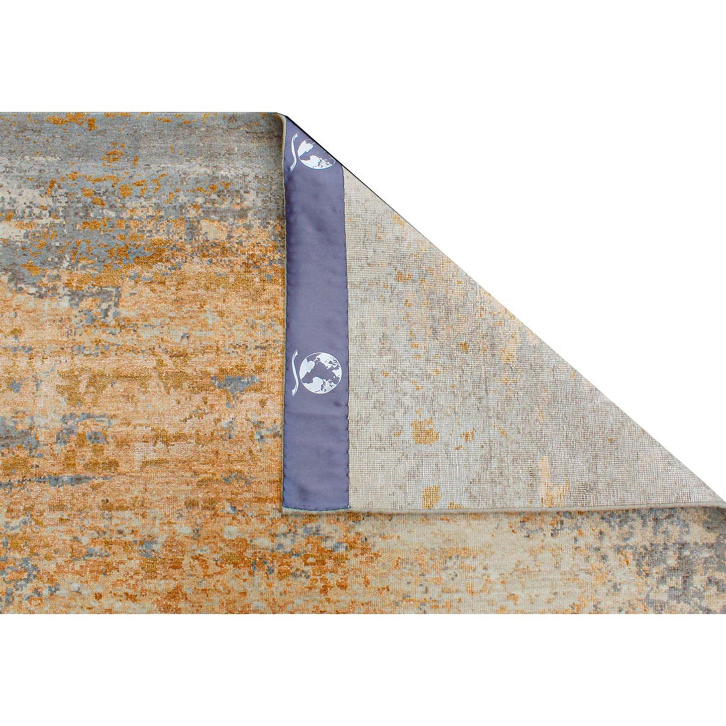 CANVAS ART W/ SILK B1945 TAUPE / RUST