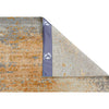 CANVAS ART W/ SILK B1945 TAUPE / RUST