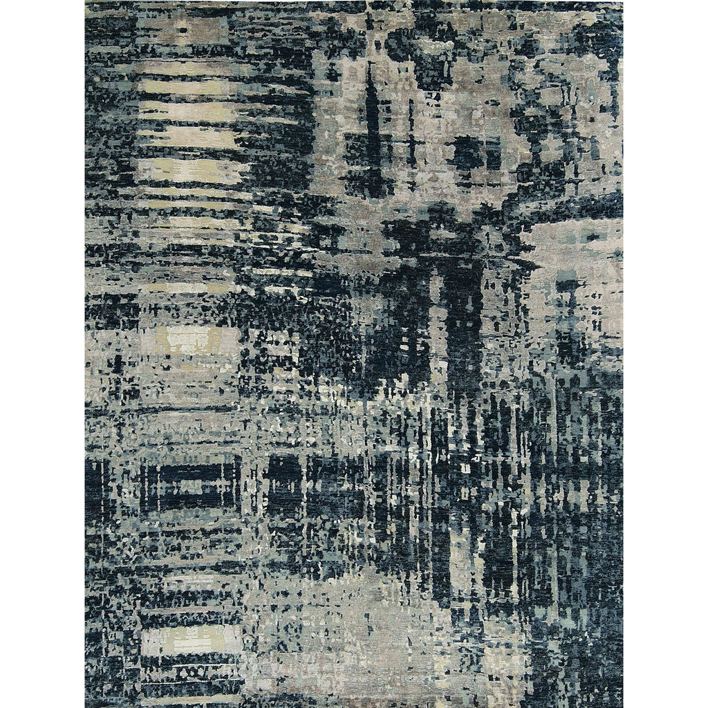 CANVAS ART W/ SILK BCN-8 BLUE / SILVER