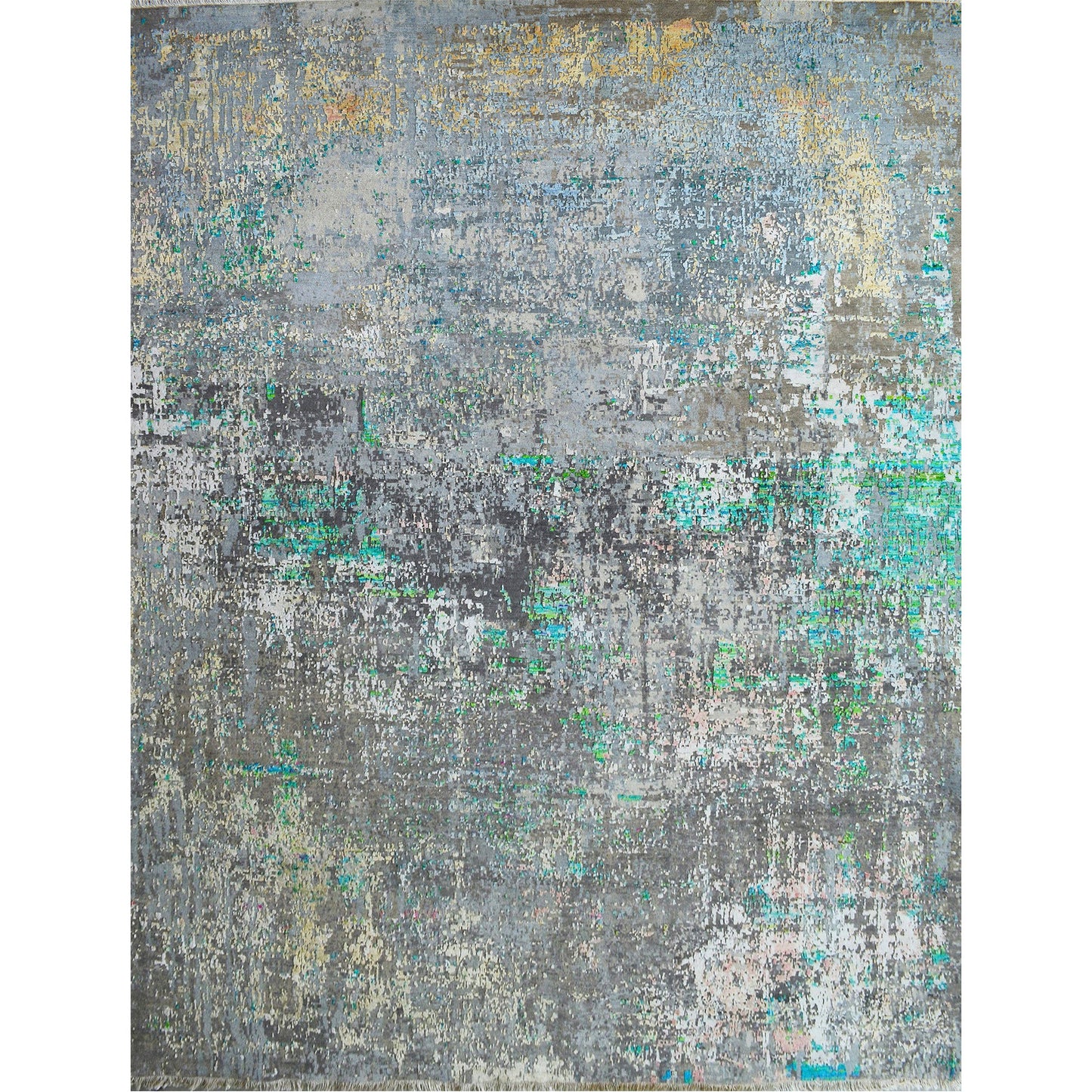 CANVAS ART W/ SILK C1601 GREY / CHARCOAL
