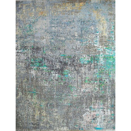 CANVAS ART W/ SILK C1601 GREY / CHARCOAL