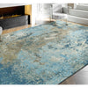 CANVAS ART W/ SILK C2363 GREY / BLUE