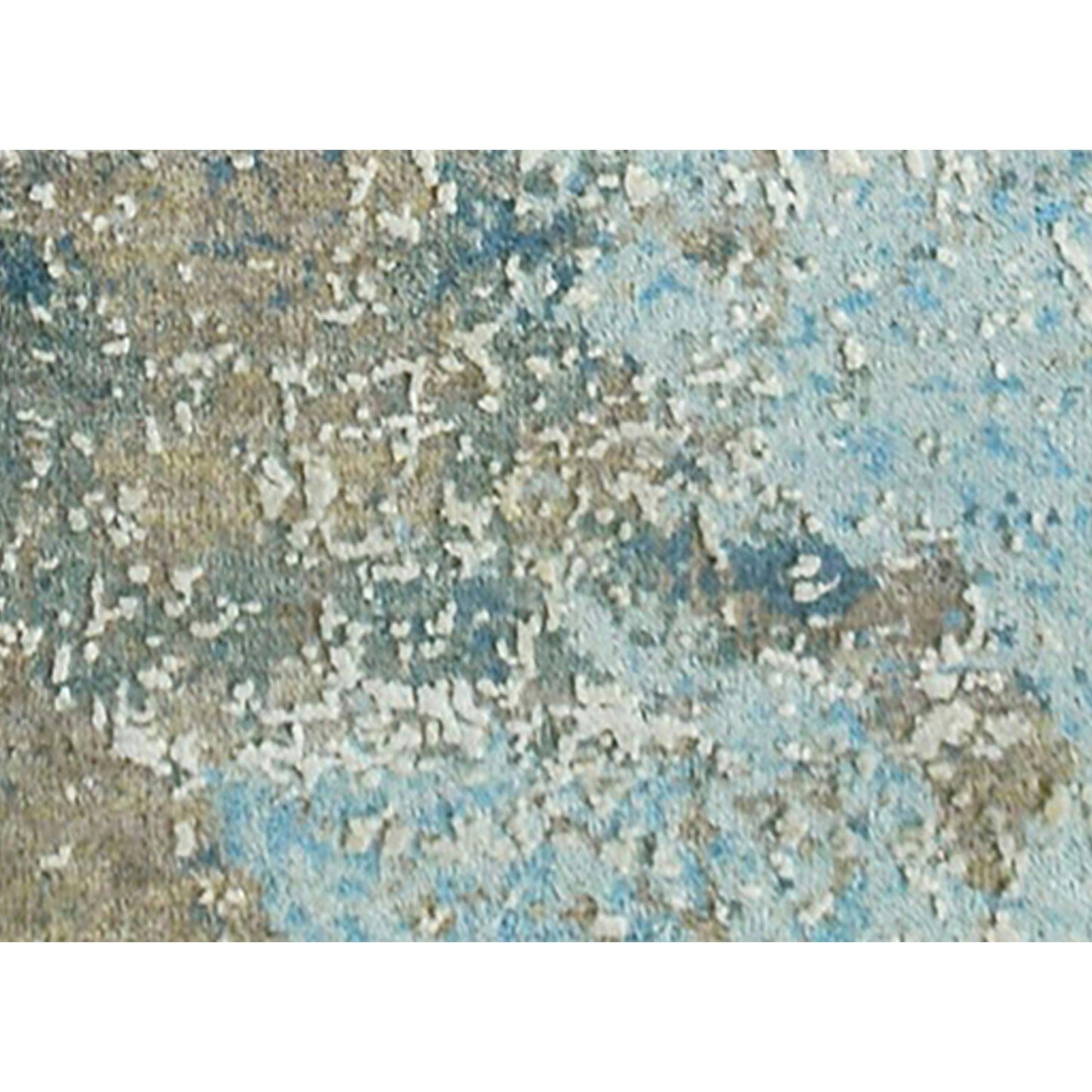 CANVAS ART W/ SILK C2363 GREY / BLUE