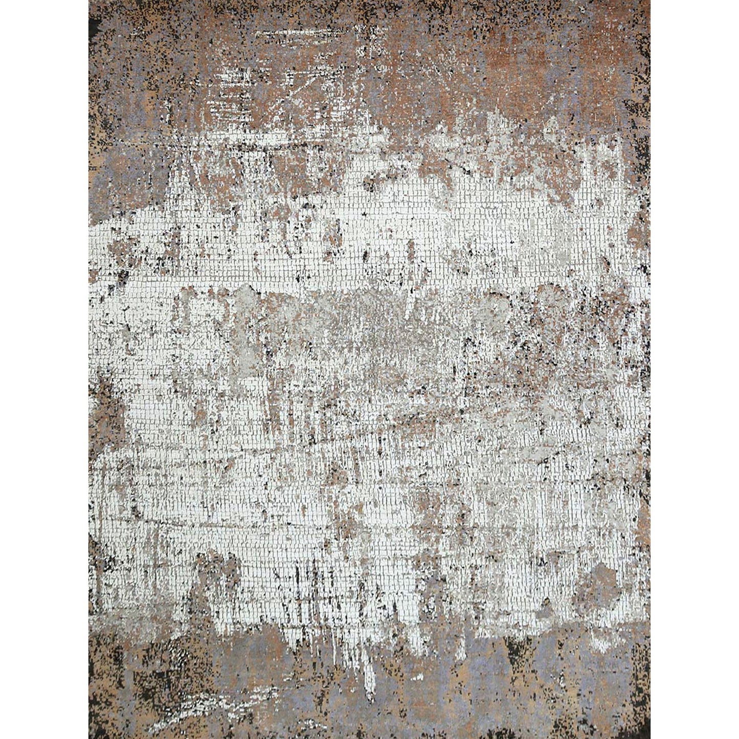 CANVAS ART W/ SILK C2605 IVORY / CHARCOAL