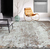 CANVAS ART W/ SILK C2605 IVORY / CHARCOAL