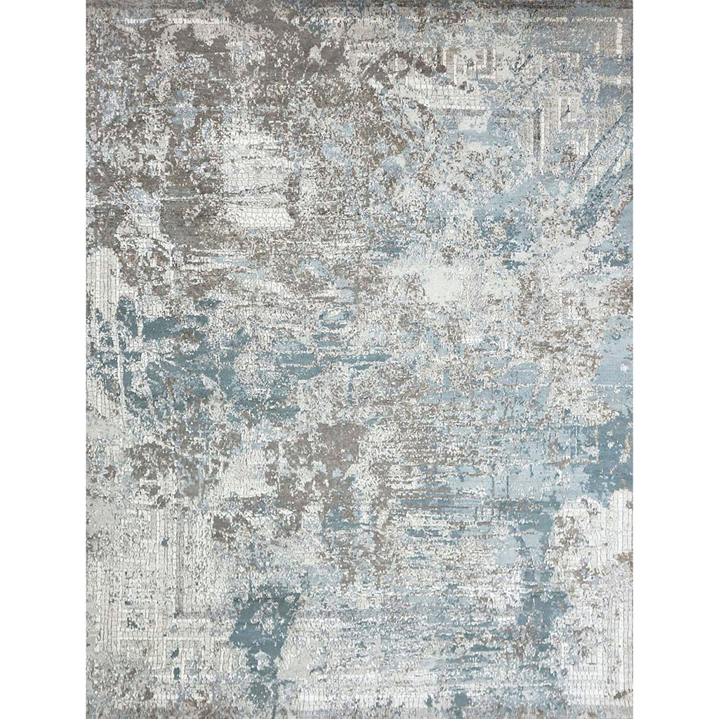 CANVAS ART W/ SILK C2607 BEIGE / BLUE