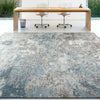 CANVAS ART W/ SILK C2607 BEIGE / BLUE