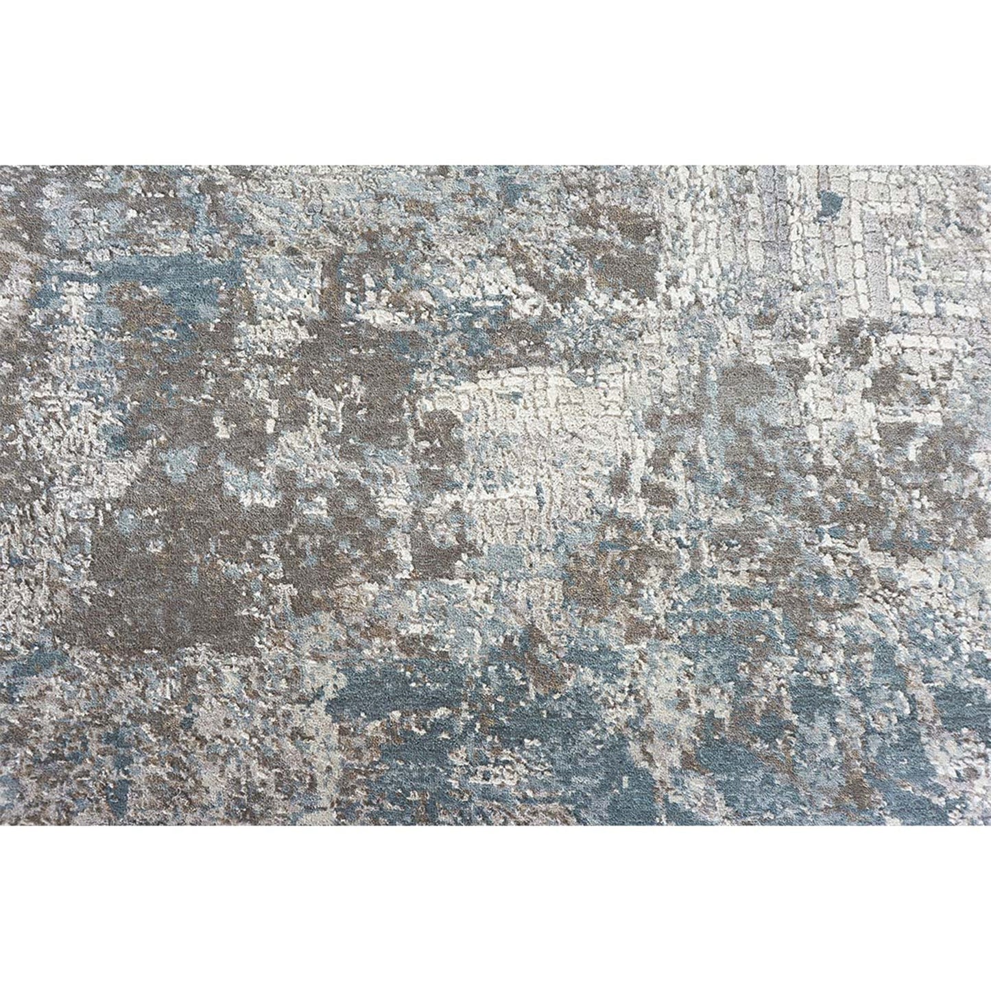 CANVAS ART W/ SILK C2607 BEIGE / BLUE