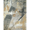 CANVAS ART W/ SILK C6694 GOLD / CHARCOAL