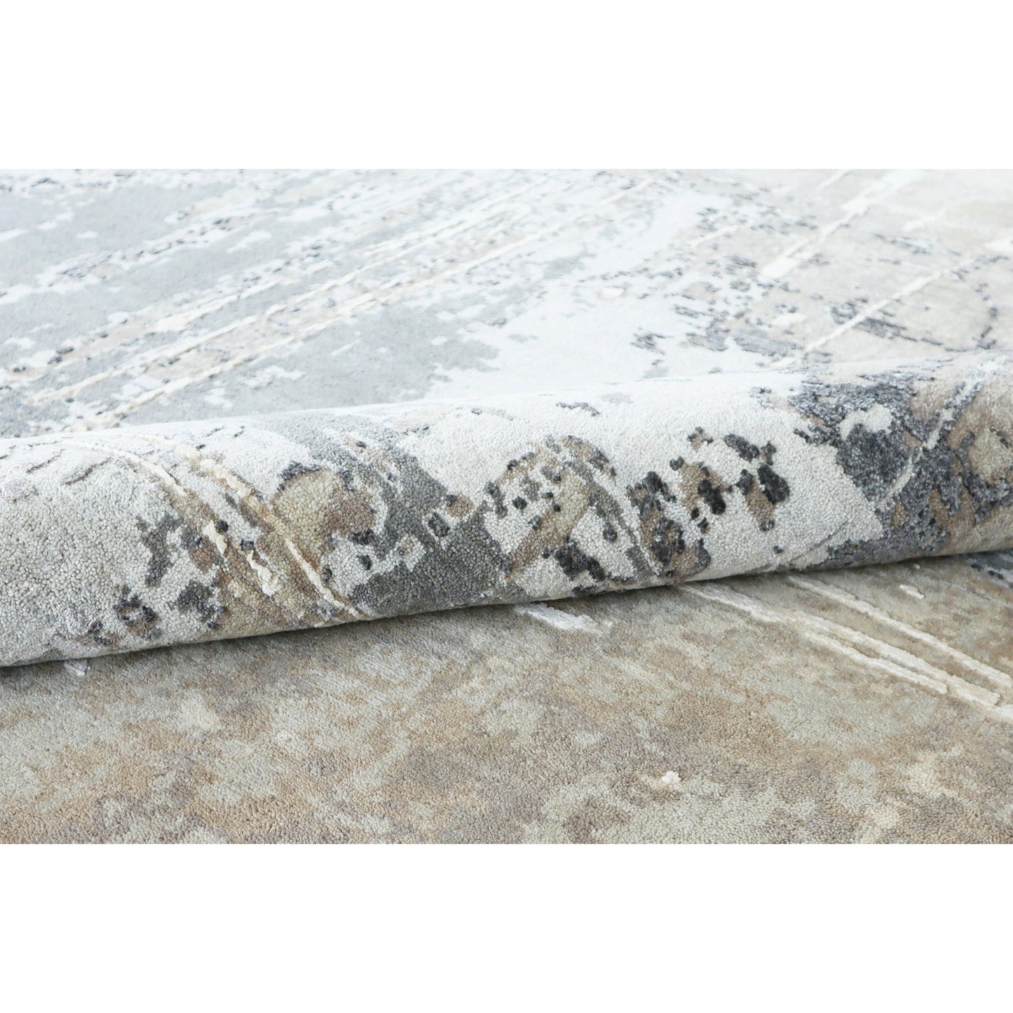 CANVAS ART W/ SILK C7095 DANE GREY / BLUE