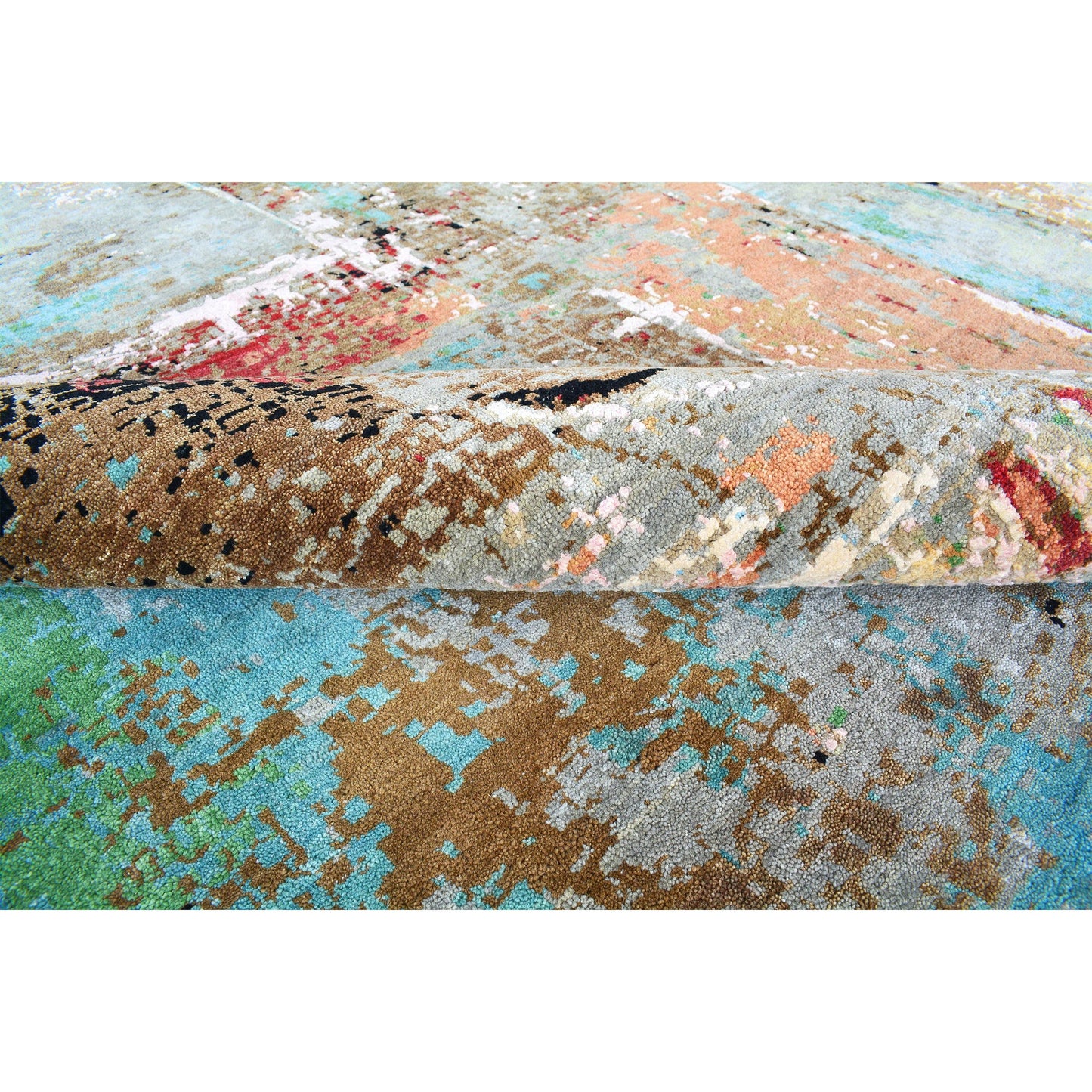 CANVAS ART W/ SILK C7278 MULTI