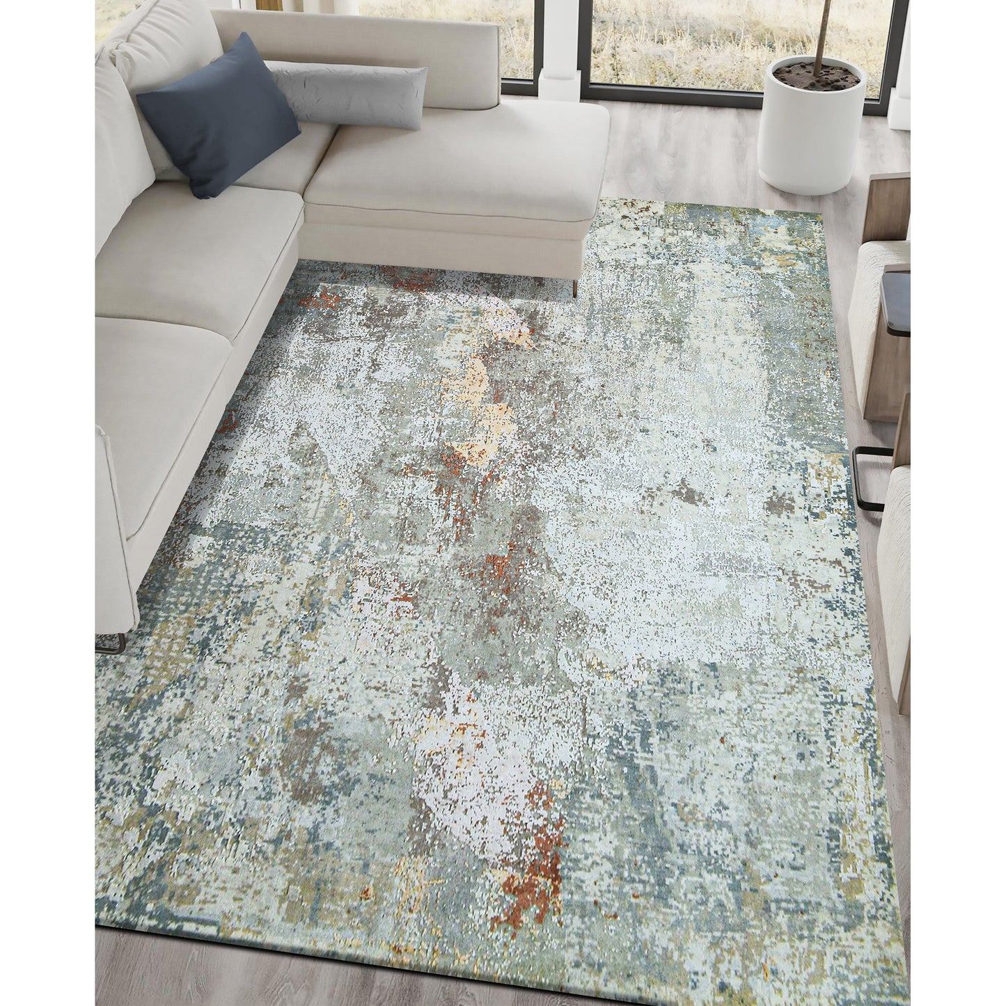 CANVAS ART W/ SILK C7354 AXXTON MULTI
