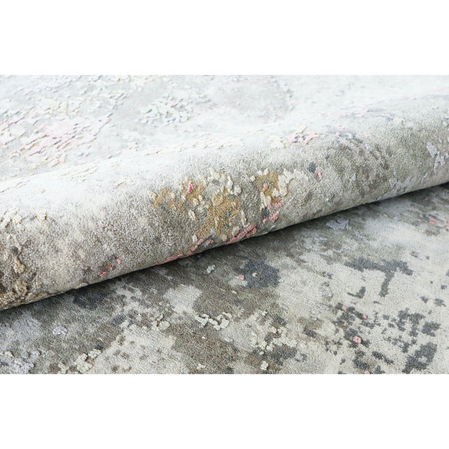 CANVAS ART W/ SILK C7406 DENNISON IVORY / LIGHT GREY