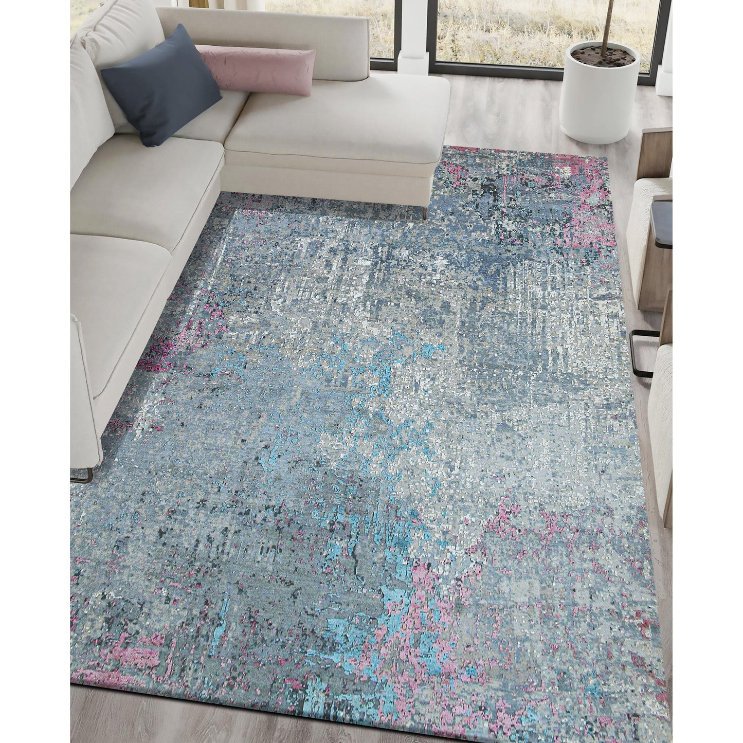 CANVAS ART W/ SILK C8507 CORBIN MULTI