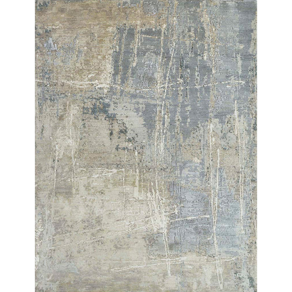 CANVAS ART W/ SILK C8511 BARRET GREY / BLUE