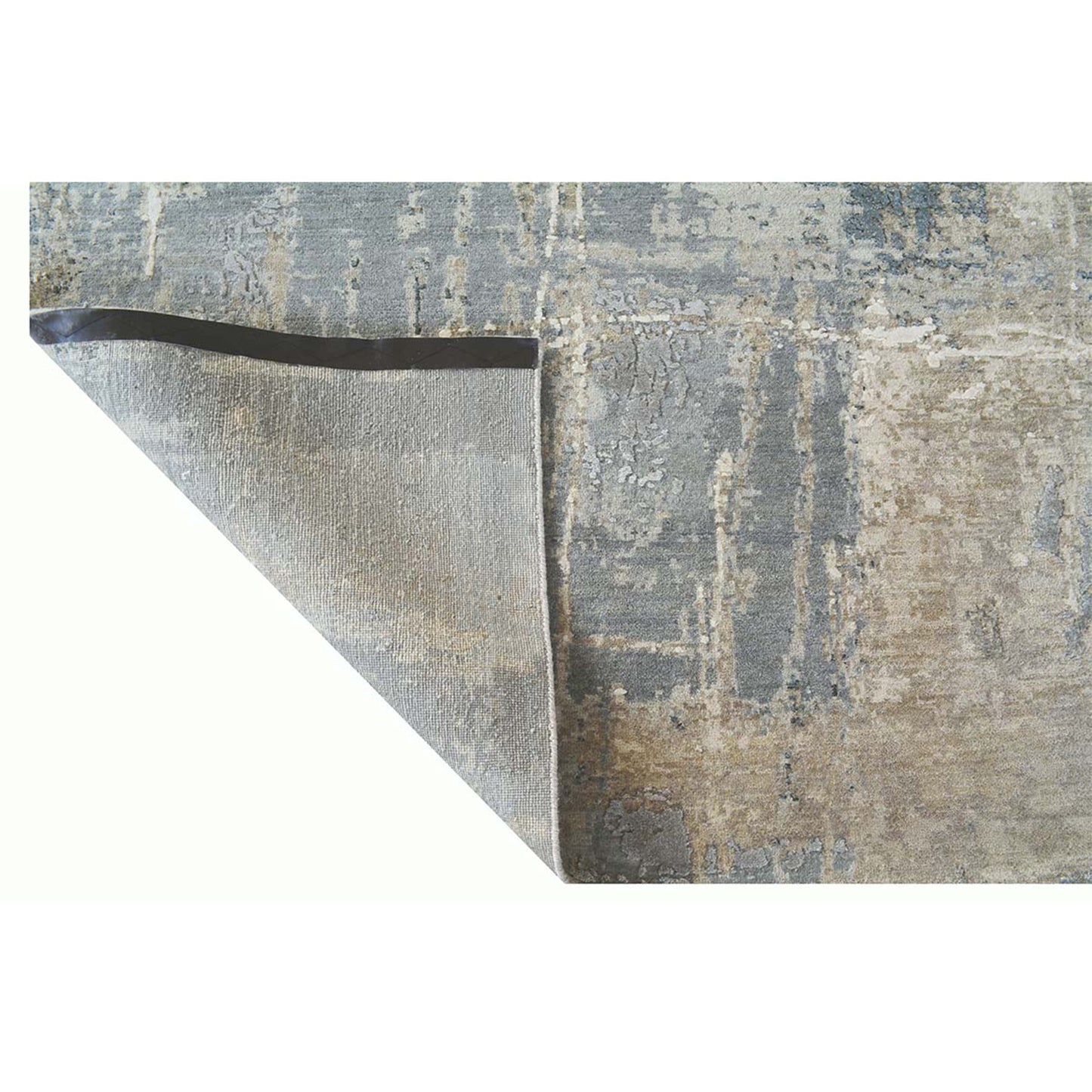 CANVAS ART W/ SILK C8511 BARRET GREY / BLUE