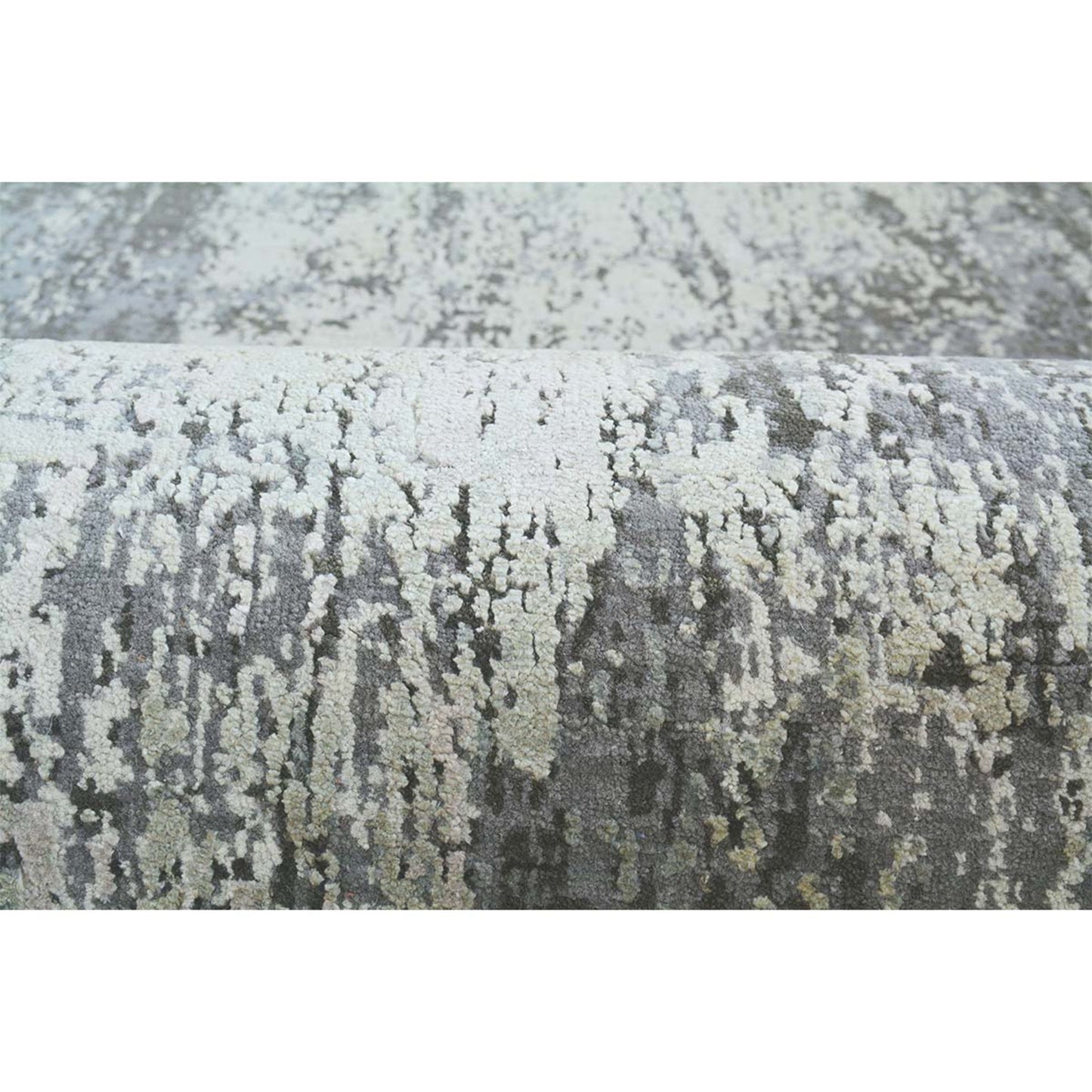 CANVAS ART W/ SILK C8555 GREY / CHARCOAL