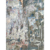 CANVAS ART W/ SILK C8568 GREY / BLUE