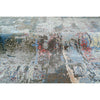CANVAS ART W/ SILK C8568 GREY / BLUE