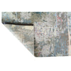 CANVAS ART W/ SILK C8568 GREY / BLUE