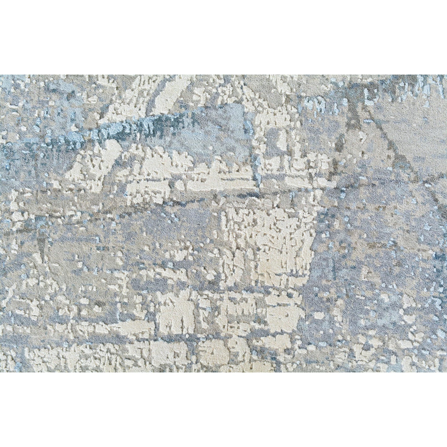 CANVAS ART W/ SILK C8607 CARLTON CHARCOAL / BLUE