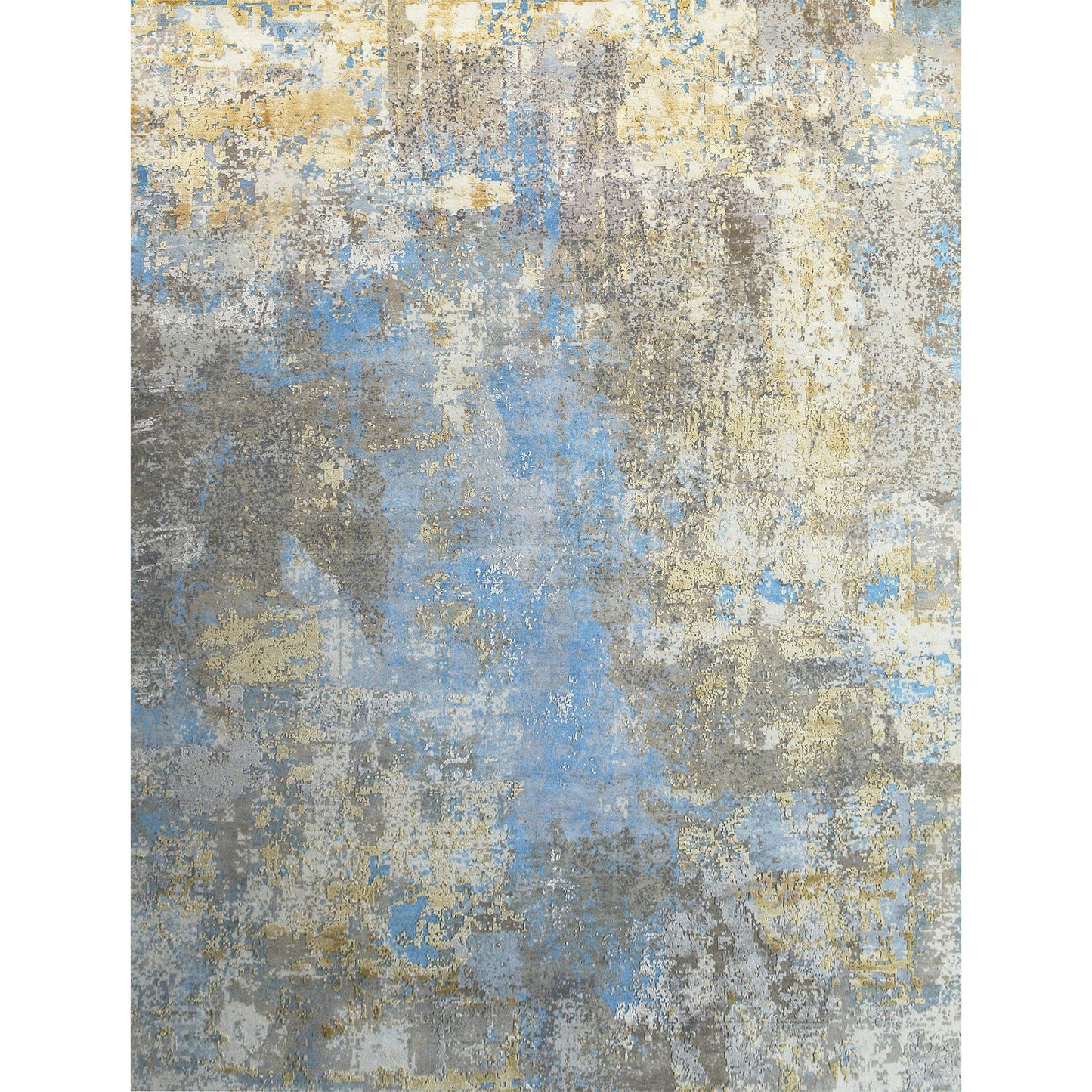 CANVAS ART W/ SILK C8619 CEYLON GOLD / GREY