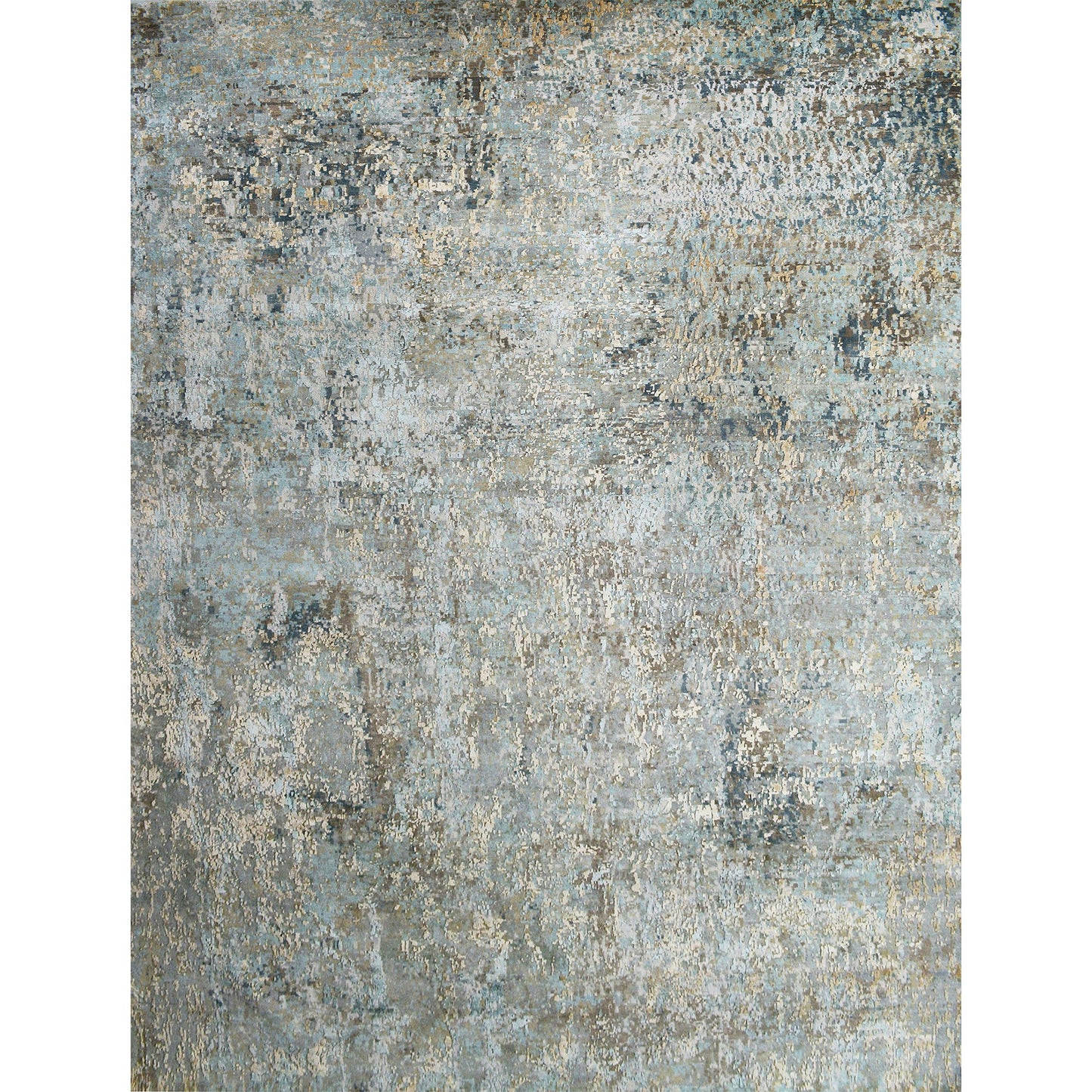 CANVAS ART W/ SILK C8645 GRAYSON BEIGE / BLUE