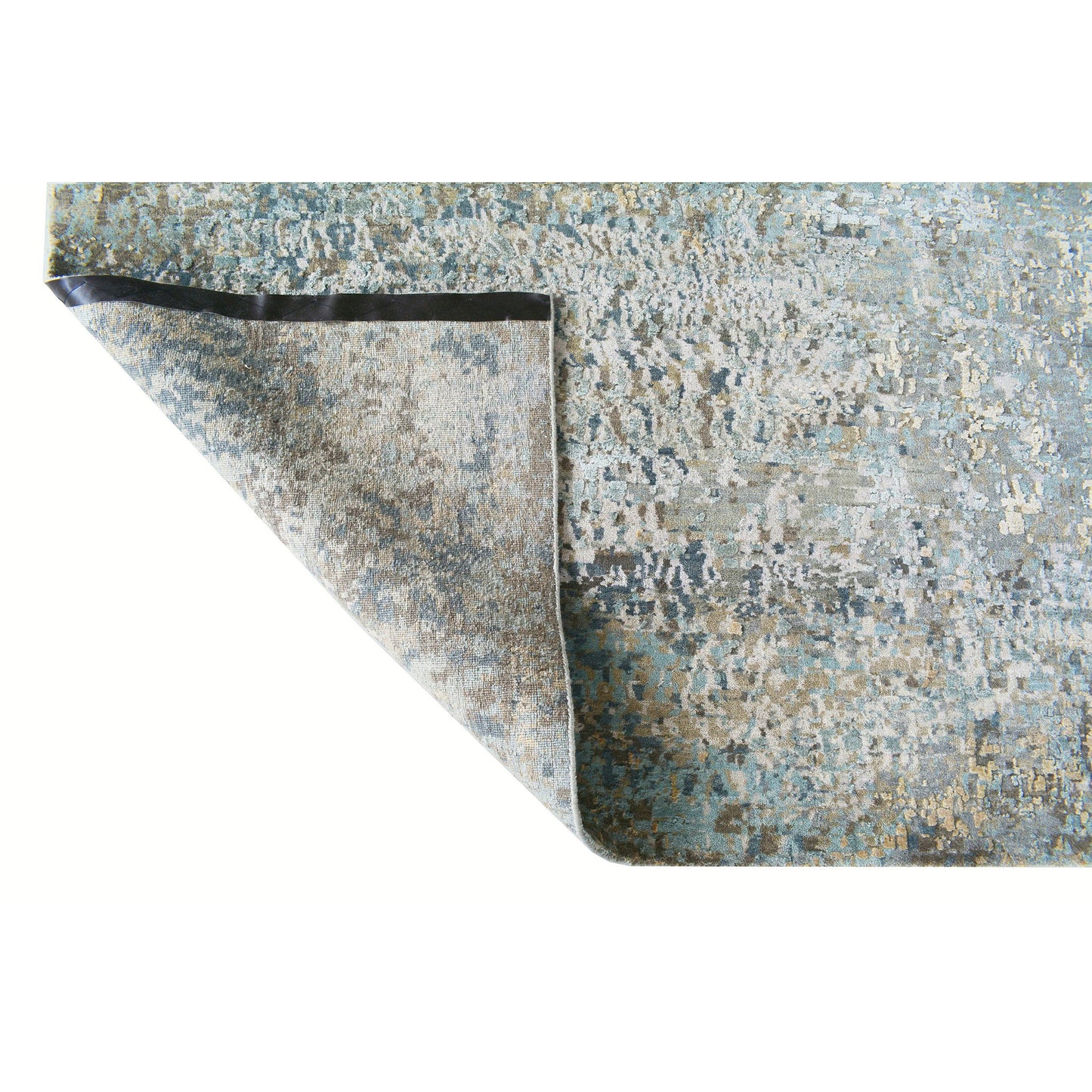 CANVAS ART W/ SILK C8645 GRAYSON BEIGE / BLUE