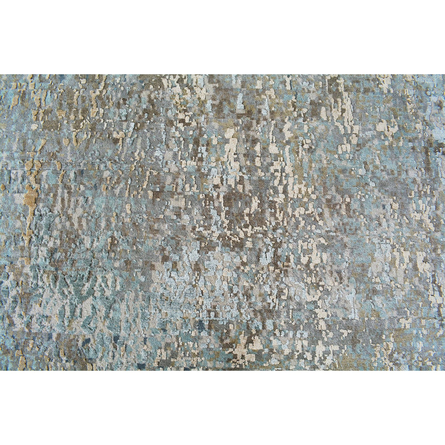CANVAS ART W/ SILK C8645 GRAYSON BEIGE / BLUE